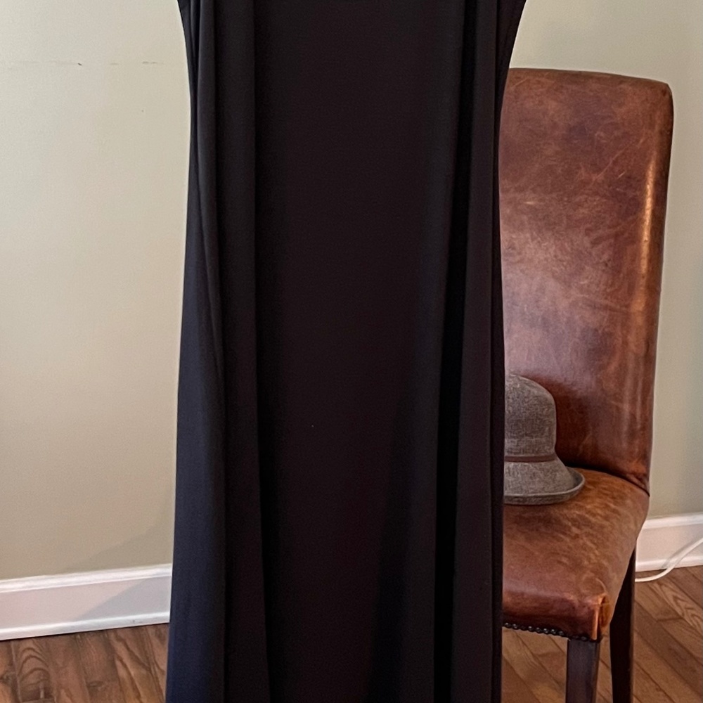 Michael Kohrs sleeveless asymmetrical little black dress